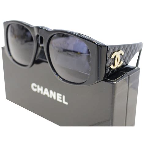 chanel women sunglasses small black|chanel sunglasses women vintage.